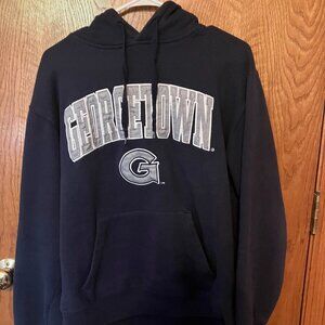 Georgetown University Navy Hoodie Sweatshirt - Small